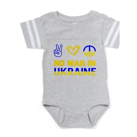 

CafePress - No War In Ukraine Scissors - Cute Infant Baby Football Bodysuit