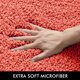 thumbnail image 3 of Alfombra de baño MIULEE de microfibra en forma de U Contour Living Coral, 3 of 7