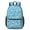 Paisley and Damask Blue Pattern-1, variant on Paisley and Damask Blue Pattern 17" Waterproof Oxford School Backpacks for Teens, S-Shape Padded Straps, for School, Travel, Hiking, Camping