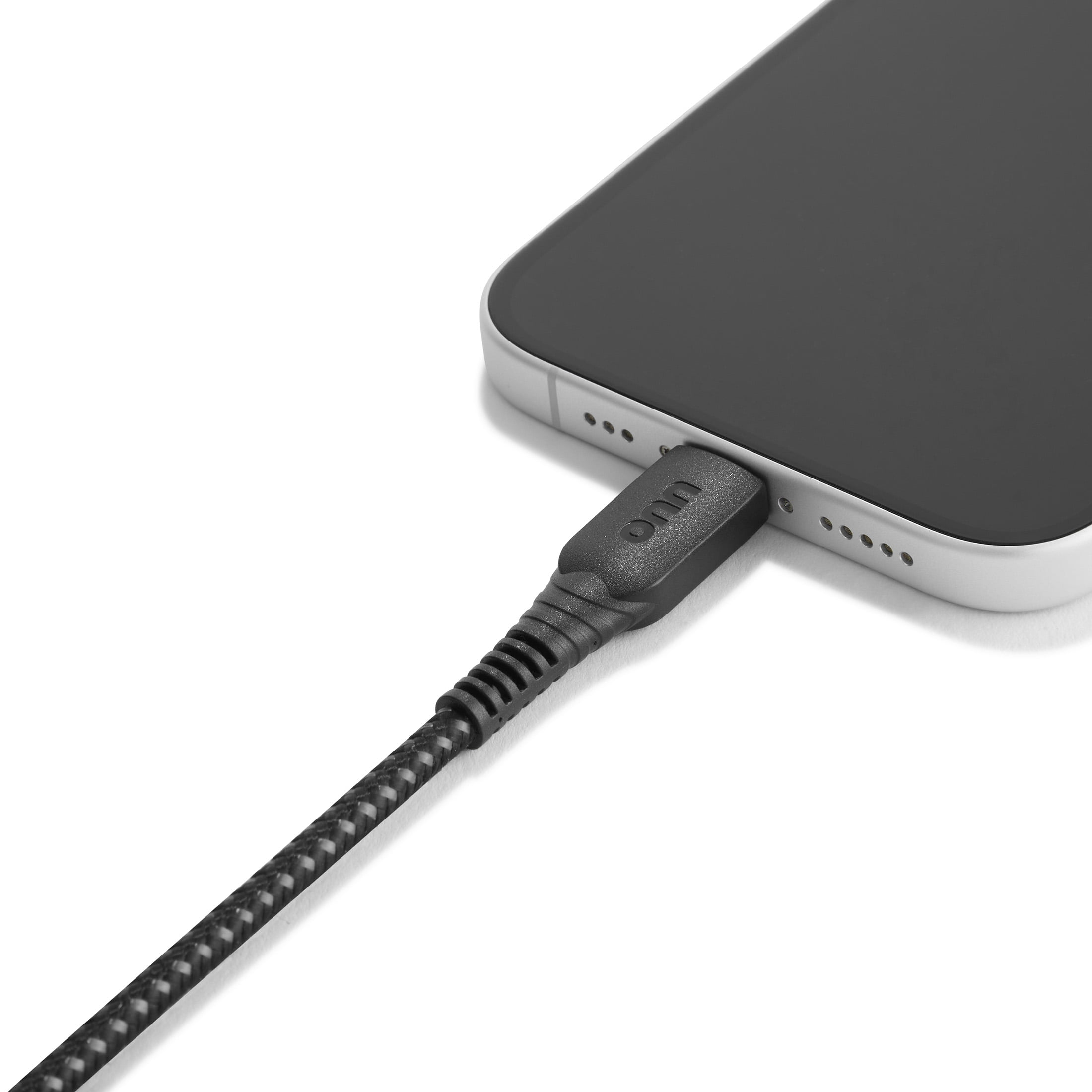 (5 pack) Onn 10ft USB to USB-C Braided Charging Cable, USB-IF Certified, Black - Compatible with Latest iPhone, Samsung Galaxy, Note, Pixel Devices, iPad Pro