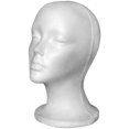 thumbnail image 2 of Mannequin Head Model, Female Styrofoam Perfect Headwear Wigs Caps Glasses Display Stand, Jewelry Shop Display Stand Rack, 2 of 6