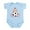 Sky Blue, variant on CafePress - Lil Soccer Baby Girl Infant Bodysuit - Baby Light Bodysuit, Size Newborn - 24 Months