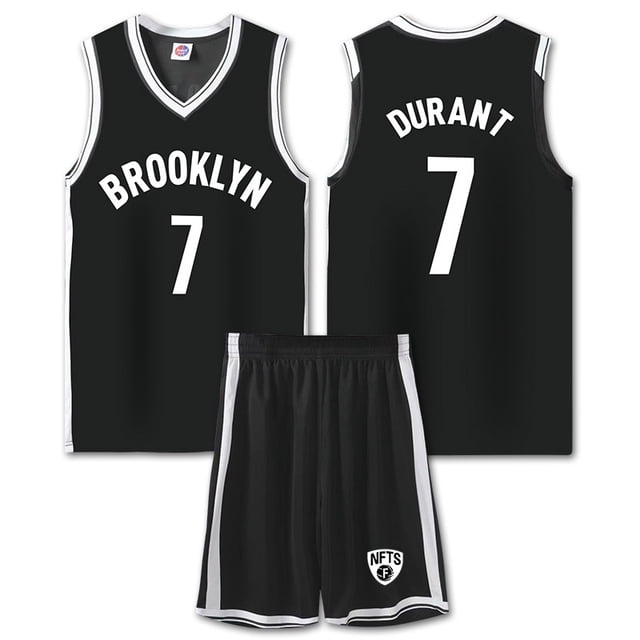 NBA basketball uniform BKN black suit no. 7 Durant - Perfect 2XL (170-175cm)