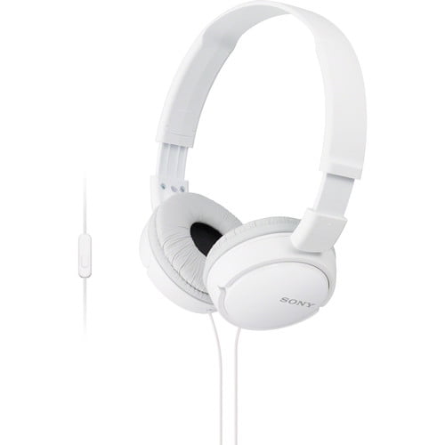 Sony MDR-ZX110AP - Écouteurs avec Micro - Taille Normale - Filaire - Prise 3,5 mm - Blanc