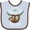 Blue and Chocolate, variant on Inktastic Our 1st Mothers Day Together Cute Mom and Baby Sloth Boys or Girls Baby Bib