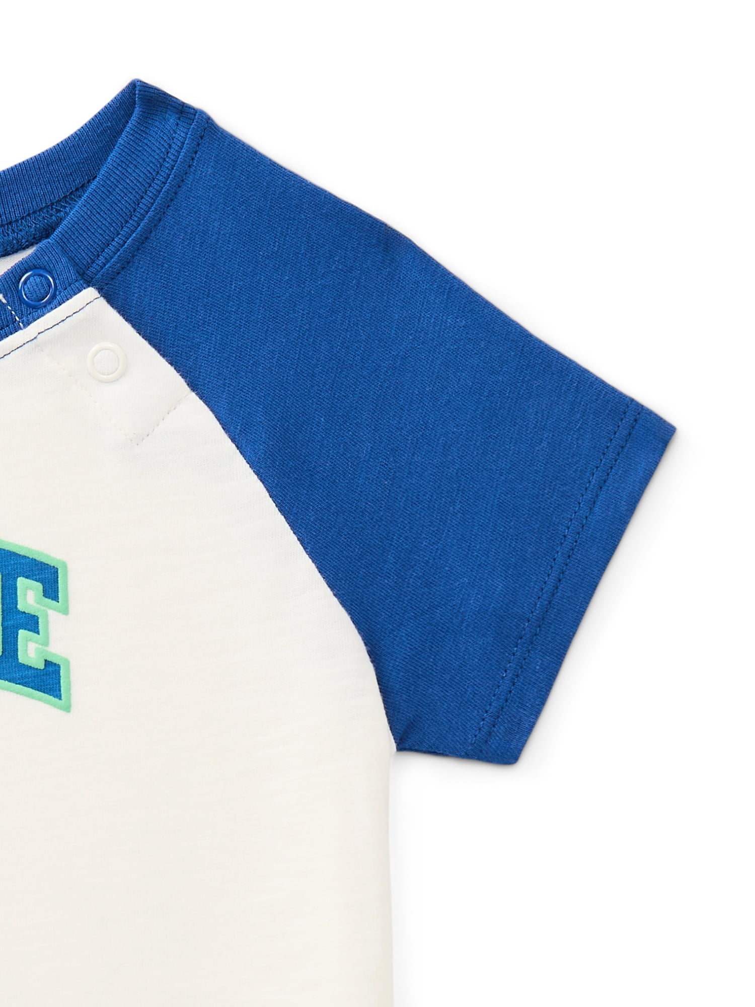 Wonder Nation Baby Boys Graphic Raglan Tee, Sizes 0/3M-24M