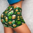 thumbnail image 4 of Kdxio St Patrick's Day10 Print Workout Shorts for Women Seamless Soft Smooth Gym Yoga Scrunch Active Shorts, 4 of 9