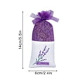 thumbnail image 2 of Lavender Sachets for Drawers and Closets, Scented Sachets, 25G, Dried Lavender Flowers, Closet deodorizer Odor Eliminator, Long-Lasting Aroma, Purple White, 8 Pc, 2 of 7