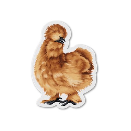 

WIRESTER Refrigerator Magnets Decoration for Kitchen Refrigerator Fluffy Silkie Chicken