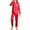 Red, variant on Kids Pajama Set Solid Satin Long Sleeve Unisex 2 To 12 Years Soft Casual Loungewear Outfit