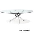 thumbnail image 1 of Canadian Genesis Oval Dining Table Chrome 65, 1 of 1