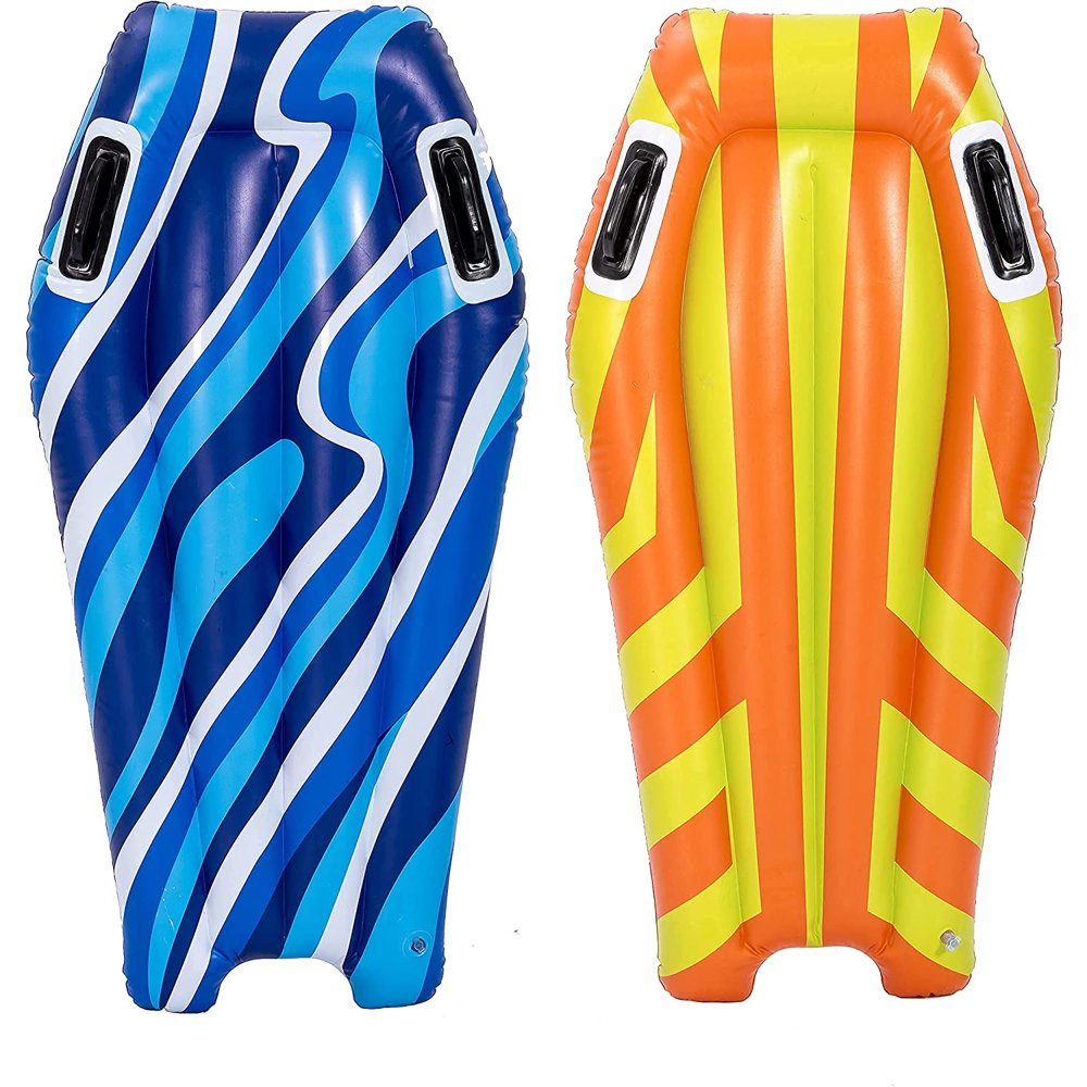 Inflatable Boogie Boards for Kids Swimming Pool Floating Toys, Learn to