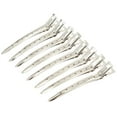 thumbnail image 1 of 20pcs 3.5 Inches Duck Bill Hair Clips Metal Alligator Curl Clips Sectioning Clips with Holes, 1 of 5