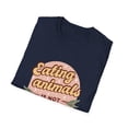thumbnail image 4 of Retro Eating Animals is not Groovy Vegetarian T-Shirts, 4 of 4