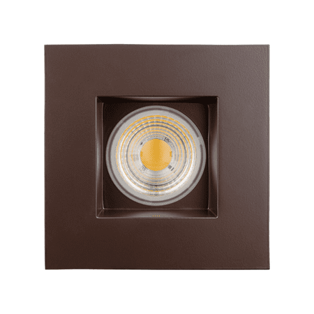 

Perlglow 4 inch Square Bronze Smooth Downlight Luminaire LED Recessed Light Fixtures Ceiling Lights Dimmable 4100k.