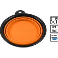 thumbnail image 5 of Comedero plegable de silicona naranja para perros y gatos con mosquetón - XL - 1000 ml JAMW Sencillez, 5 of 5