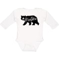 thumbnail image 3 of Inktastic Montana Black Bear Silhouette Boys or Girls Long Sleeve Baby Bodysuit, 3 of 5