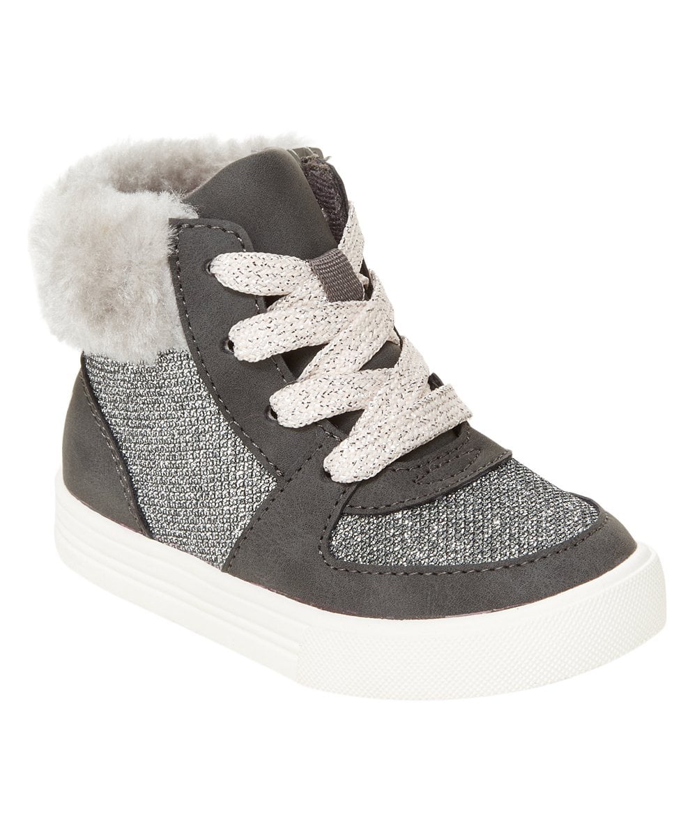 OshKosh B'gosh Toddler Girls' HiTop Farrah Winter Fashion Boots Gray
