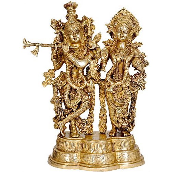 Radha Krishna - Brass Statue