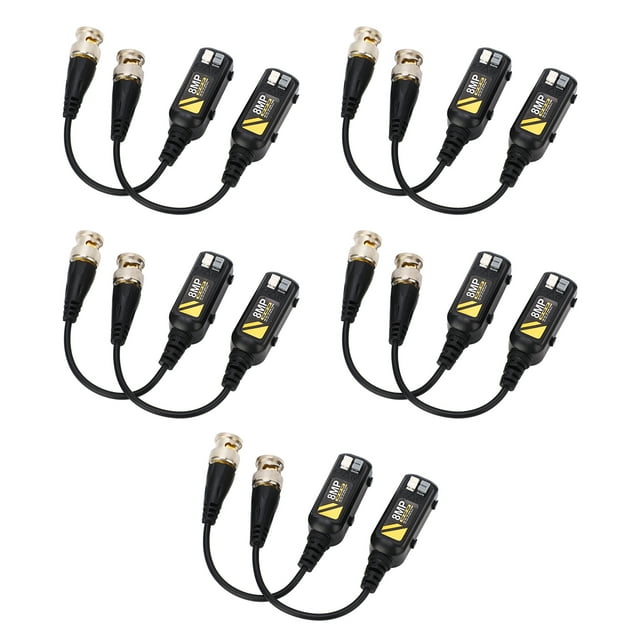 Transmisor Balun, 5 Pares de Transmisión de Baja Pérdida de conector Balun 8MP Para Video