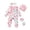 Pink, variant on KIMI BEAR Newborn Baby Girls Romper Long Sleeves Floral Bodysuits with Headband 2pcs Baby Girls One-piece Green Preemie