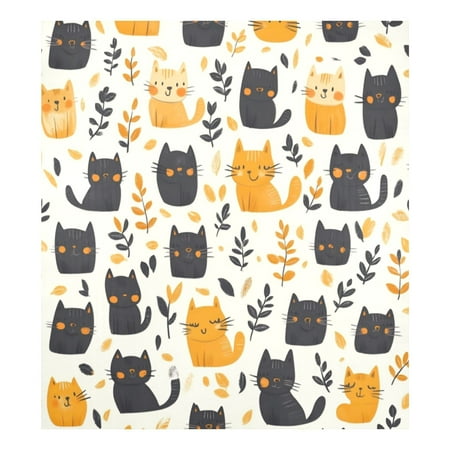 

Dishwasher Magnetic Sticker 23x26 Inch Refrigerator Magnetic Sticker Washing Machine Magnetic Sticker Kitchen Panel Magnetic Sticker Home Decor Cartoon Black and Gold Cat