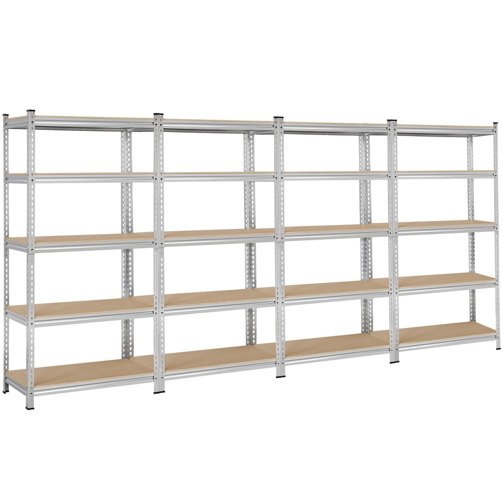 Metal Shelving Unit 5 Tier Gargage Warehouse Shelf Display Kitchen Storage Rack Metal Shelving Unit 5 Tier Gargage Warehouse Shelf Display Kitchen Storage Rack
