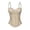 Beige, variant on Womens Lace Mesh Corset Top Padded Cups Camisole Bustier Crop Top Trendy Lingerie Top with Adjustable Straps