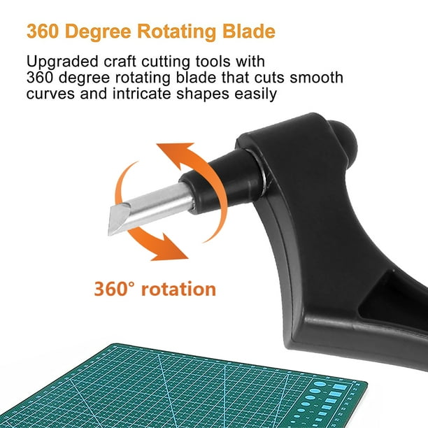HOTBEST Outils de coupe d'artisanat Rotation à 360 degrés, outils