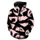 thumbnail image 1 of Sudadera con capucha y cremallera con textura de piel de animal para hombre, divertida, de moda, unisex, para adolescentes, ropa de calle de gran tamaño, estilo Harajuku, con estampado 3D informal, 1 of 6