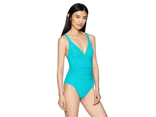 Gottex Womens V-Neck One Piece Swimsuit