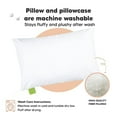 thumbnail image 4 of Toddler Pillow with Pillowcase - 13x18 My Little Dreamy Kids Travel for Sleeping, Organic Cotton Small Pillowcase, Soft & Breathable, Machine Washable, Toddlers 2-5 Years Old (Soft White), 4 of 5