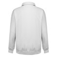 thumbnail image 5 of Men's Casual Style Quarter-Zip Collar Hoodie - White, Size XXXL, 5 of 7