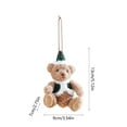thumbnail image 3 of Christmas Bear Hat Hanging Ornament, Xmas Tree Decoration, Cute Holiday Car Hanging, Door Hanging Christmas Decorations, Fun Bear-Themed Holiday Decor, 3 of 6
