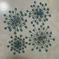thumbnail image 4 of 4 Pcs Metal Sunburst Wall Art, Starburst Wall Decor, Silver Metal Wall Pediments Set with Crystal Cast, Hanging Glitter Diamond Accents Home Decorative for Living Room Bedroom Office und Entryway, 4 of 6