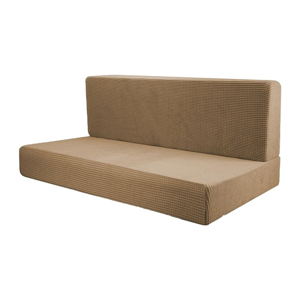 4x Fundas de Asiento para RV, Fundas de Cojines para Camper, Repuesto Elástico, Funda para Cojín Del Asiento Del Sofá Suave, Fundas para Asientos de C marrón