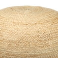 thumbnail image 4 of Ox Bay Julian Round Natural/Navy Striped Indoor Pouf Ottoman, 18"H x 18"W, 4 of 7