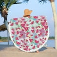 thumbnail image 6 of Beach Towels Oversized Round Printed Microfiber Beach Towel Super Lightweight Colorful Bath Towel Sandproof Beach Blanket Beach Mat Multi-Purpose Towel For Travel Swimming Pool on Clearance, 6 of 8