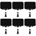thumbnail image 3 of 6 Pcs Plastic Chalkboard Sign with Clips, Rectangle Double Sided Blackboard Clips, Message Board Food Labels for Party Farm Restaurant - Easy to Write and Wipe Out - for Liquid Chalk Markers, 3 of 4