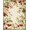 Red Pink Green, Pattern 18, variant on ODIKA 8'x10' Washable Area Rug Durable, Non-Slip Cherries Door Cherry Botanical Print Rectangular Vintage Flowers for Living Room, Under Sectional, Family