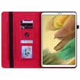 thumbnail image 2 of ELEHOLD for Samsung Galaxy Tab A7 Lite 8.7 inch 2021 Flip Leather Case PU Leather Wallet Proective Case with Card Slots Kickstand Zipper Pocket for Galaxy Tab A7 Lite SM-T220/T225, Red, 2 of 5