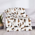 thumbnail image 3 of Yiaed German Shepherd Dog Print Blanket Throw Blanket Soft Cozy Flannel Blanket for Home Bed Sofa Couch Chair-80"x60", 3 of 6