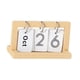 thumbnail image 1 of Calendario plegable para casa de muñecas, escala 1/12, para juegos de rol, mini calendario para accesorios de fotografía. Madera, 1 of 9