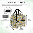 thumbnail image 6 of ZIATUBLE Lemon Carrying Travel Storage Washable Sewing Machine Organizer and Storage Dustproof Carry Case with Storage Pockets and Handles Compatible with Most Standard Sewing Machines, 6 of 7