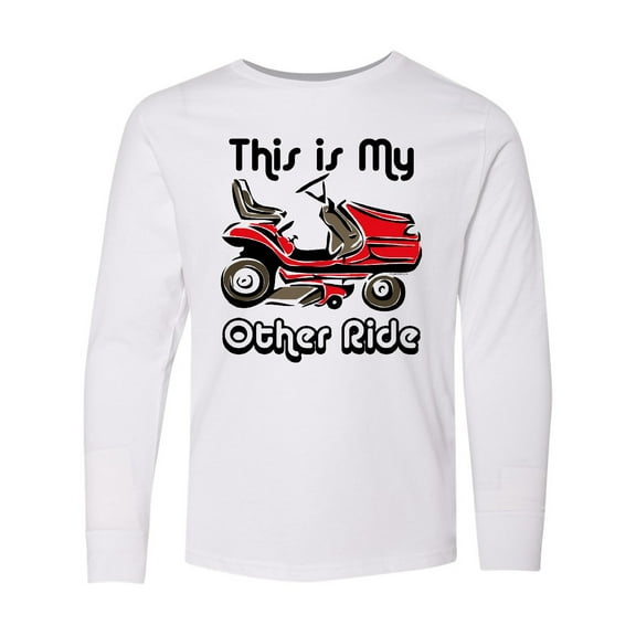 Inktastic Mower My Other Ride Long Sleeve Youth T-Shirt