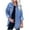 Blue, variant on 2DXuixsh Cardigan Sweaters for Women Trendy Loose Fit Women's Oversized Loose Boyfriend Denim Jacket Hooded Jean Jacket Loose Pocket Denim Jacket Light Blue Size Xl