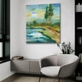 thumbnail image 5 of Epic Art 'Early Spring Landscape II' by Silvia Vassileva, Acrylic Glass Wall Art, 36"x36", 5 of 10