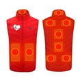thumbnail image 2 of Luxalzxs Plus Size Heated Coat for Men And Women 9 Heating Area Heated Jacket Heart Print Stand Collar Heated Vest, 2 of 5