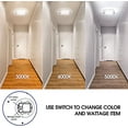 thumbnail image 2 of ENERGETIC 18" LED Ceiling Light, Dimmable Modern Flush Mount, Brushed Nickel, 3 Color Temperature ENERGY STAR, 6Pack, 2 of 8