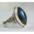 thumbnail image 3 of Navya Craft Labradorite Marquise 925 Sterling Silver Handmade Women Statement Ring Size 11.0, 3 of 5
